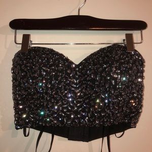 GEM GUESS BUSTIER TOP
